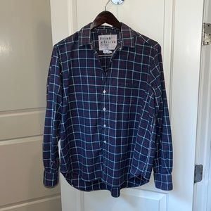 Frank & Eileen Plaid “Eileen” Shirt; Size L; EUC